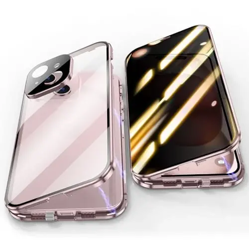 Jonwelsy Anti Peeping Case for iPhone 15 Plus (6.7