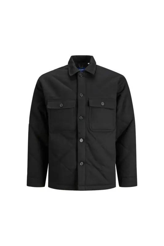 JORBAXTER QUILTED OVERSHIRT LS ERKEK MONT - Black - 1