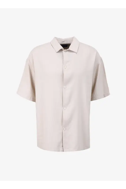 Jorfaro linen oversized men's shirt - JACK & JONES