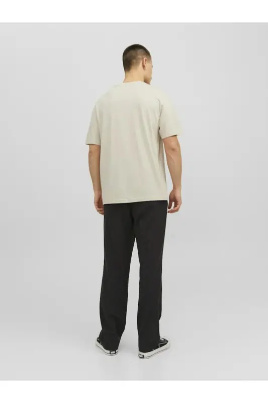 JorVesterbro Rahat Kesim Tişört 12240121-Bej - 4