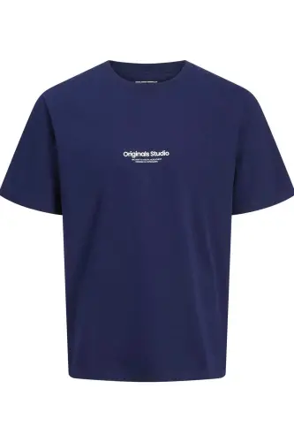 JORVESTERBRO TEE SS CREW NECK NOOS LACİВЕРТ-1-Ocean Cavern 