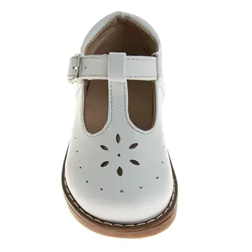 Josmo Baby Girls Maryjane Flats Slipon - Newborn Infant Formal Dress Shoes School Mary Janes (Size 3-8 Infant-Toddlers) - 4