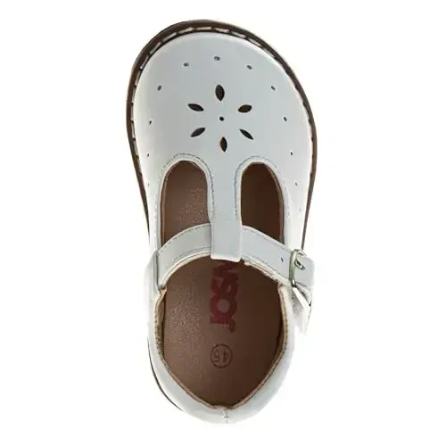 Josmo Baby Girls Maryjane Flats Slipon - Newborn Infant Formal Dress Shoes School Mary Janes (Size 3-8 Infant-Toddlers) - 5