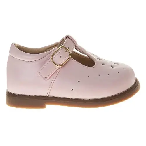 Josmo Baby Girls Maryjane Flats Slipon - Newborn Infant Formal Dress Shoes School Mary Janes (Size 3-8 Infant-Toddlers) - 2