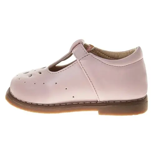 Josmo Baby Girls Maryjane Flats Slipon - Newborn Infant Formal Dress Shoes School Mary Janes (Size 3-8 Infant-Toddlers) - 3