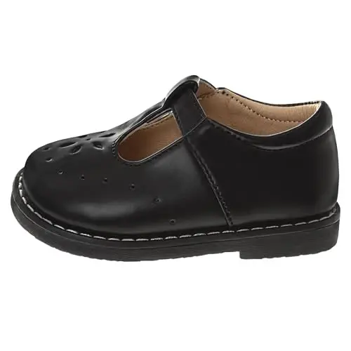 Josmo Baby Girls Maryjane Flats Slipon - Newborn Infant Formal Dress Shoes School Mary Janes (Size 3-8 Infant-Toddlers) - 3
