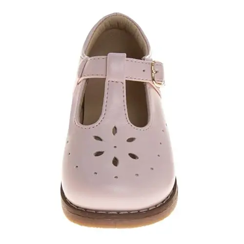 Josmo Baby Girls Maryjane Flats Slipon - Newborn Infant Formal Dress Shoes School Mary Janes (Size 3-8 Infant-Toddlers) - 4