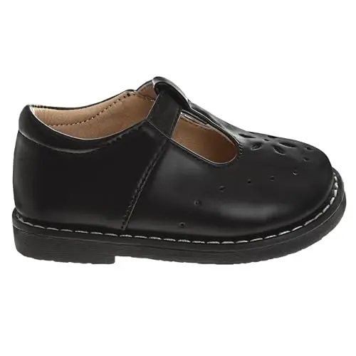 Josmo Baby Girls Maryjane Flats Slipon - Newborn Infant Formal Dress Shoes School Mary Janes (Size 3-8 Infant-Toddlers) - 2