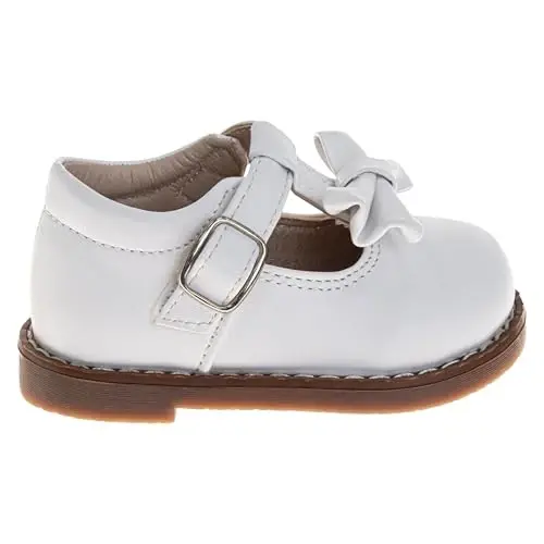Josmo Baby Girls Maryjane Flats Slipon - Newborn Infant Formal Dress Shoes School Mary Janes (Size 3-8 Infant-Toddlers) - 2