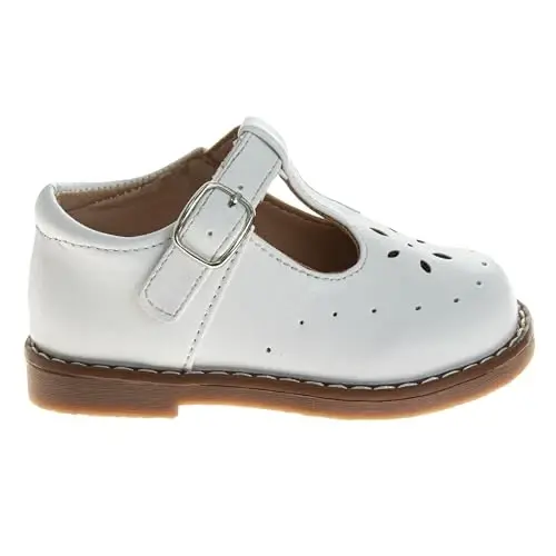 Josmo Baby Girls Maryjane Flats Slipon - Newborn Infant Formal Dress Shoes School Mary Janes (Size 3-8 Infant-Toddlers) - 2