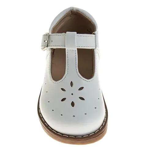 Josmo Baby Girls Maryjane Flats Slipon - Newborn Infant Formal Dress Shoes School Mary Janes (Size 3-8 Infant-Toddlers) - 4