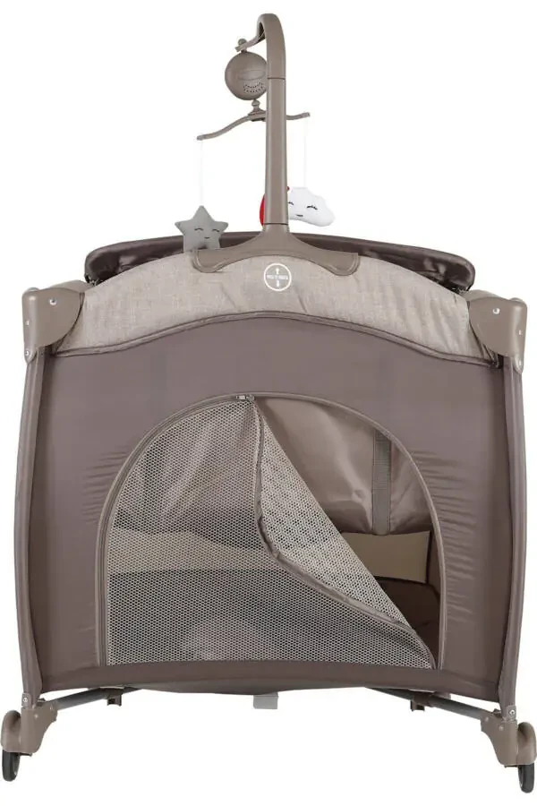 Joy Plus Baby Playpen Bed Crib-GRAY - 3