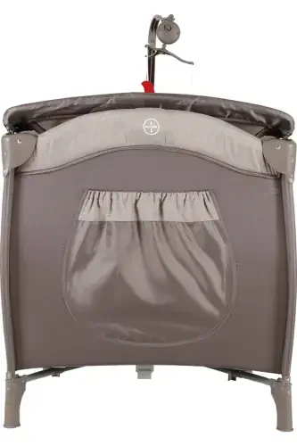 Joy Plus Baby Playpen Bed Crib with Mattress Gift-beige - 5