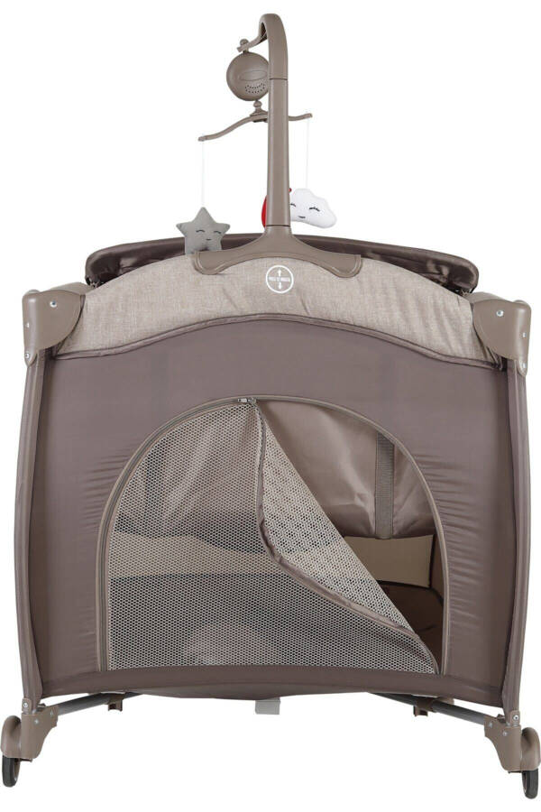 Joy Plus Bebek Oyun Parkı Yatak Beşik-GRİ - 3