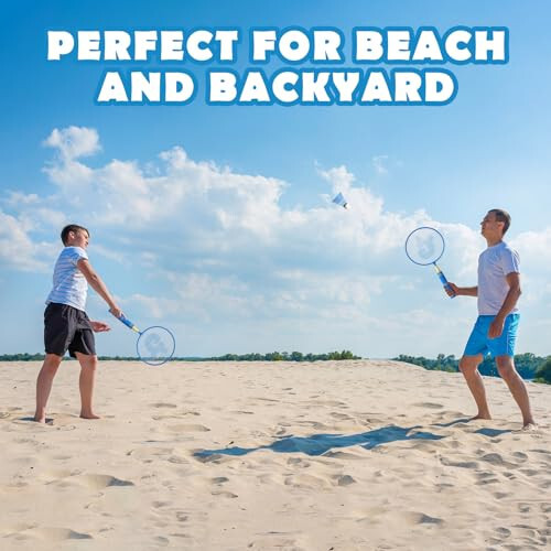 JOY SPOT! Kids Badminton Rackets Set with Soft Grip, Oversize & Lightweight Shuttlecocks Racquet with Carry Bag for Children Youth, 2 Player Sport Game for Indoor Outdoor Backyard - 6