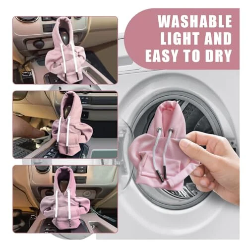 Car Gear Shift Hoodie, Fashionable Gear Shift Knob Cover, Mini Hoodie for Auto Shifter, Auto Interior Cute Gadgets, Universal Car Decoration Accessories - 6
