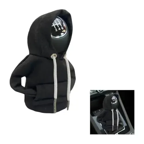 Car Gear Shift Hoodie, Fashionable Gear Shift Knob Cover, Mini Hoodie for Auto Shifter, Auto Interior Cute Gadgets, Universal Car Decoration Accessories - 1