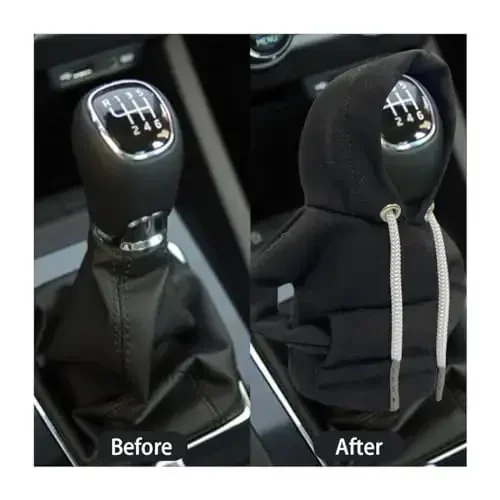 Car Gear Shift Hoodie, Fashionable Gear Shift Knob Cover, Mini Hoodie for Auto Shifter, Auto Interior Cute Gadgets, Universal Car Decoration Accessories - 5