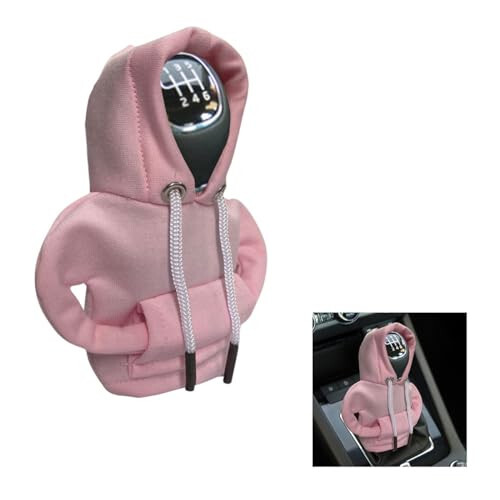 JOYCOURT Car Gear Shift Hoodie, Fashionable Gear Shift Knob Cover, Mini Hoodie for Auto Shifter, Auto Interior Cute Gadgets, Universal Car Decor Accessories - JOYCOURT