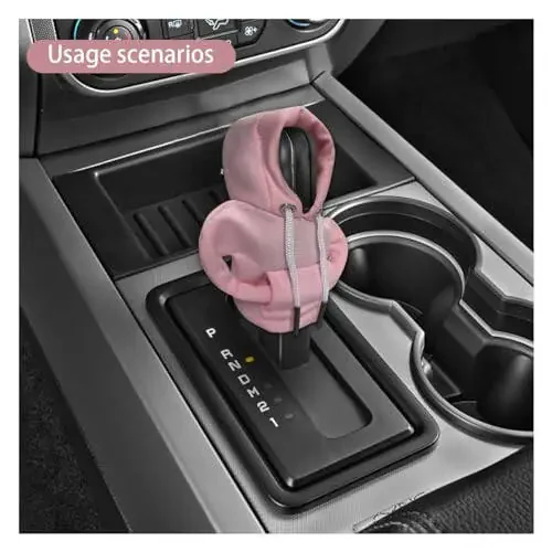 JOYCOURT Car Gear Shift Hoodie, Fashionable Gear Shift Knob Cover, Mini Hoodie for Auto Shifter, Auto Interior Cute Gadgets, Universal Car Decor Accessories - 9