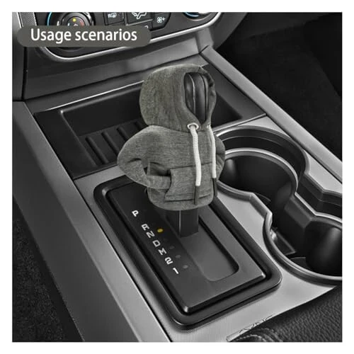 JOYCOURT Car Gear Shift Hoodie, Fashionable Gear Shift Knob Cover, Mini Hoodie for Auto Shifter, Auto Interior Cute Gadgets, Universal Car Decor Accessories - 9
