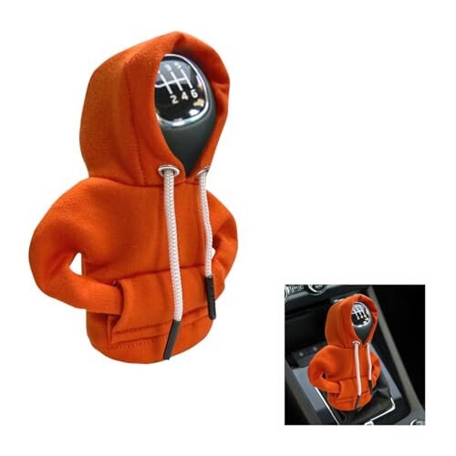 JOYCOURT Car Gear Shift Hoodie, Fashionable Gear Shift Knob Cover, Mini Hoodie for Auto Shifter, Auto Interior Cute Gadgets, Universal Car Decor Accessories - JOYCOURT