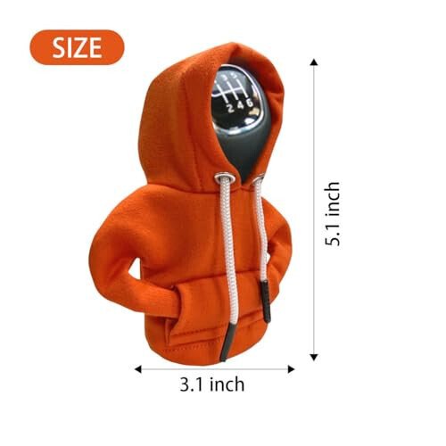 JOYCOURT Car Gear Shift Hoodie, Fashionable Gear Shift Knob Cover, Mini Hoodie for Auto Shifter, Auto Interior Cute Gadgets, Universal Car Decor Accessories - JOYCOURT (1)