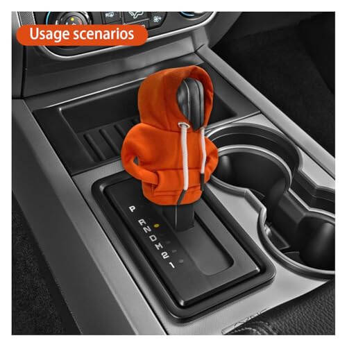 JOYCOURT Car Gear Shift Hoodie, Fashionable Gear Shift Knob Cover, Mini Hoodie for Auto Shifter, Auto Interior Cute Gadgets, Universal Car Decor Accessories - 6