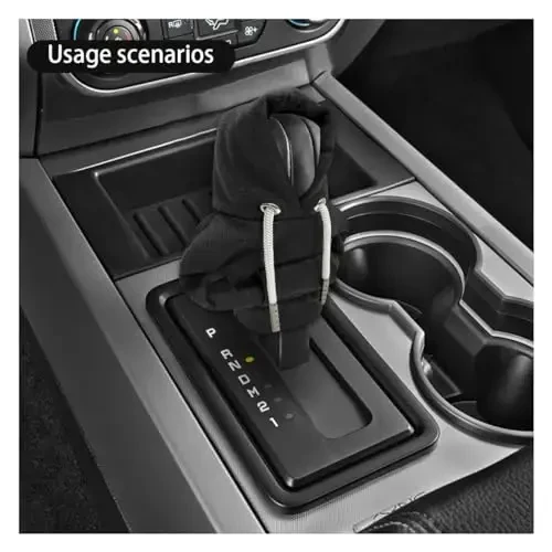 JOYCOURT Car Gear Shift Hoodie, Fashionable Gear Shift Knob Cover, Mini Hoodie for Auto Shifter, Auto Interior Cute Gadgets, Universal Car Decoration Accessories - 3