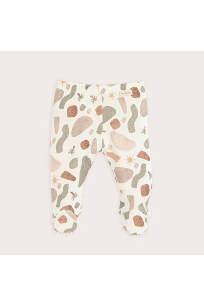 Joyful Newborn Footed Pants Ecru - 4