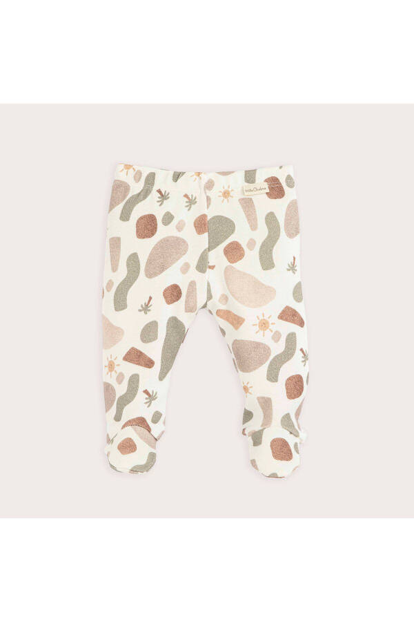 Joyful Newborn Footed Pants Ecru - 1