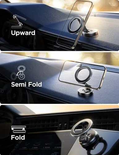 JOYROOM Fits MagSafe автомобильный держатель, [Весь металл & 360° регулировка] Магнитный держатель для телефона для автомобиля с мощными магнитами N55, автомобильный держатель для iPhone 15 14 13 12 & MagSafe Case & Все телефоны - 3