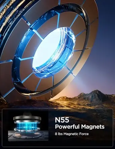 JOYROOM Magsafe uchun avtomobil ushlagichi, avtomobil uchun toʻliq metall magnitli telefon ushlagichi, kuchli magnitli iPhone avtomobil ushlagichi, avtomobil paneli uchun qoʻllarsiz telefon ushlagichlari iPhone va Magsafe gʻiloflariga mos keladi - 5