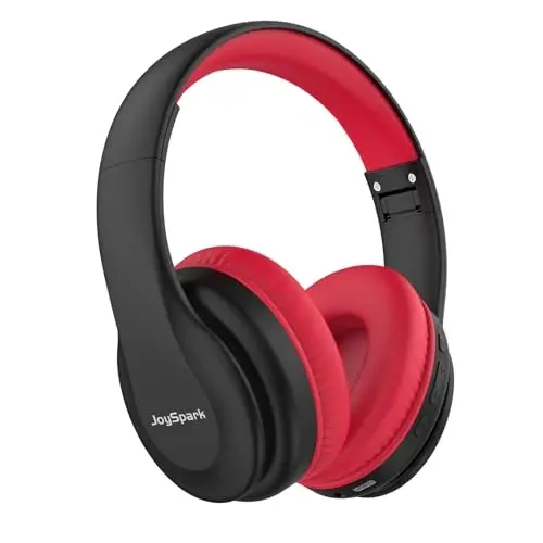 JoySpark Kids Bluetooth Headphones, Lightweight Wireless Headphones for Kids, 85/94dB Volume Limited, 60 Hours Playtime, Bluetooth 5.3, Over-Ear Toddler Headsets with Built-in Mic-Black - 1