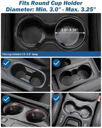 JOYTUTUS Cup Holder Phone Mount for Car, Car Cellphone Large Adapter Long Arm with 360 Degree Rotation, Compatible iPhone, Samsung & All Smartphones - 1