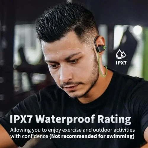 JOYWISE Bluetooth quloqchinlari, simsiz quloq ichiga quloqchinlari IPX7 suv o'tkazmaydigan Bluetooth 5.3 quloqchinlari 16 soat o'ynash vaqti stereo basli eshitish vositalari mikrofonli Sport yugurish mashqlari uchun quloq ilagichli quloqchinlar - JOYWISE (1)