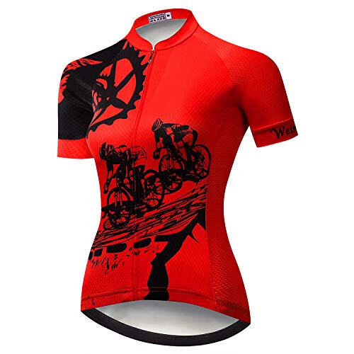 JPOJPO Ayollar uchun velosiped maykasi Ayollar velosiped maykasi Yozgi velosiped kiyimlari Pro MTB Yo'l qizlar velosiped futbolkalari Tepaliklar Tez quriydi, nafas oladigan, Cd5818, Katta - JPOJPO
