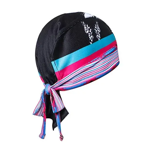 JPOJPO Cycling Hat Wrap Rag Sweat Wicking Beanie Skull Cap Quick Dry Adjustable Men Women - JPOJPO (1)