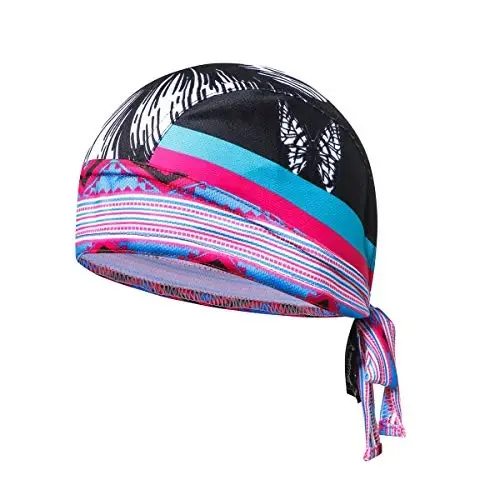 JPOJPO Cycling Hat Wrap Rag Sweat Wicking Beanie Skull Cap Quick Dry Adjustable Men Women 