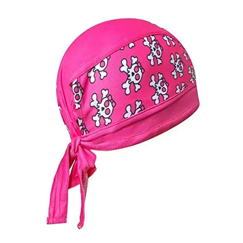 JPOJPO Cycling Hat Wrap Rag Sweat Wicking Beanie Skull Cap Quick Dry Adjustable Men Women - JPOJPO (1)