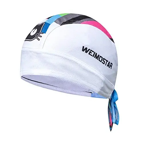 JPOJPO Cycling Hat Wrap Rag Sweat Wicking Beanie Skull Cap Quick Dry Adjustable Men Women 
