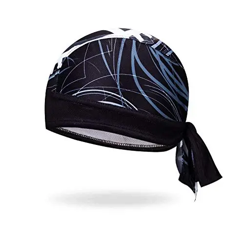 JPOJPO Women Men's Cycling Cap MTB Bike Bicycle Hat Sweat Wicking Rags Helmet Liner Skull Breathable Head Wrap Sport - 1