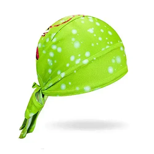 JPOJPO Women Men's Cycling Cap MTB Bike Bicycle Hat Sweat Wicking Rags Helmet Liner Skull Breathable Head Wrap Sport - REDORANGE (1)