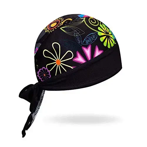 JPOJPO Women Men's Cycling Cap MTB Bike Bicycle Hat Sweat Wicking Rags Helmet Liner Skull Breathable Head Wrap Sport - 2