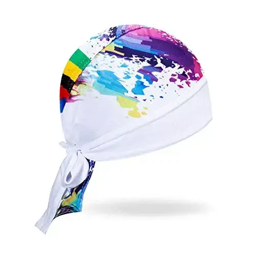 JPOJPO Women Men's Cycling Cap MTB Bike Bicycle Hat Sweat Wicking Rags Helmet Liner Skull Breathable Head Wrap Sport - 2