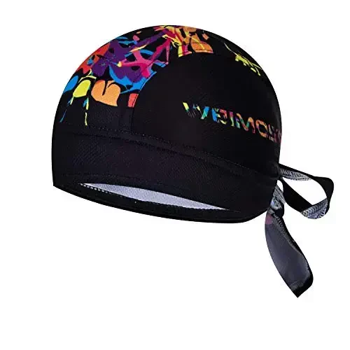 JPOJPO Women Men's Cycling Cap MTB Bike Bicycle Hat Sweat Wicking Rags Helmet Liner Skull Breathable Head Wrap Sport 