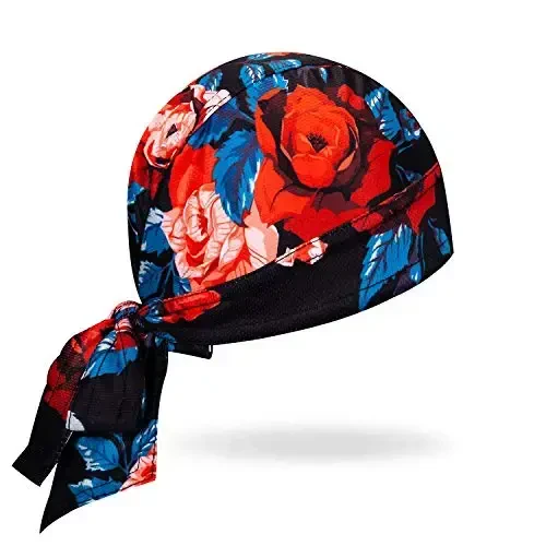 JPOJPO Women Men's Cycling Cap MTB Bike Bicycle Hat Sweat Wicking Rags Helmet Liner Skull Breathable Head Wrap Sport - 2