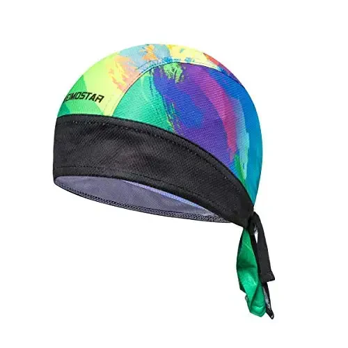 JPOJPO Sweat Wicking Cap Helmet Liner Skull Hat Breathable Cycling Head Wrap for Women Men Outdoor Activities Sport 