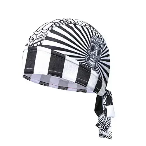JPOJPO Sweat Wicking Cap Helmet Liner Skull Hat Breathable Cycling Head Wrap for Women Men Outdoor Activities Sport - 1