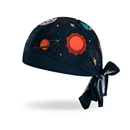 JPOJPO Sweat Wicking Cap Helmet Liner Skull Hat Breathable Cycling Head Wrap for Women Men Outdoor Activities Sport - 1